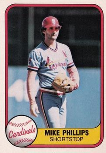 #538 Mike Phillips - St. Louis Cardinals - 1981 Fleer Baseball