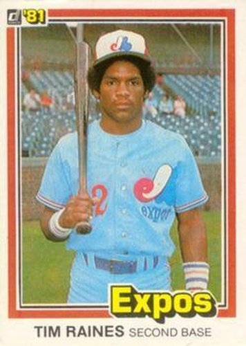 #538 Tim Raines - Montreal Expos - 1981 Donruss Baseball