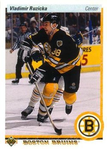 #538 Vladimir Ruzicka - Boston Bruins - 1990-91 Upper Deck Hockey