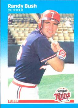 #538 Randy Bush - Minnesota Twins - 1987 Fleer Baseball