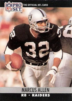 #538 Marcus Allen - Los Angeles Raiders - 1990 Pro Set Football