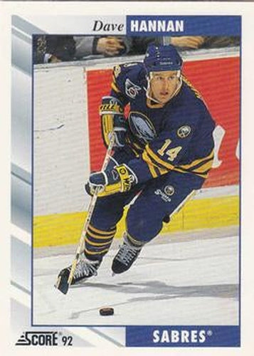 #538 Dave Hannan - Buffalo Sabres - 1992-93 Score USA Hockey