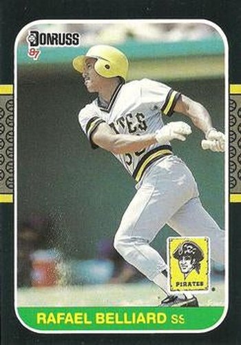 #538 Rafael Belliard - Pittsburgh Pirates - 1987 Donruss Baseball