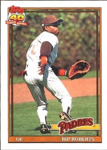 #538 Bip Roberts - San Diego Padres - 1991 O-Pee-Chee Baseball