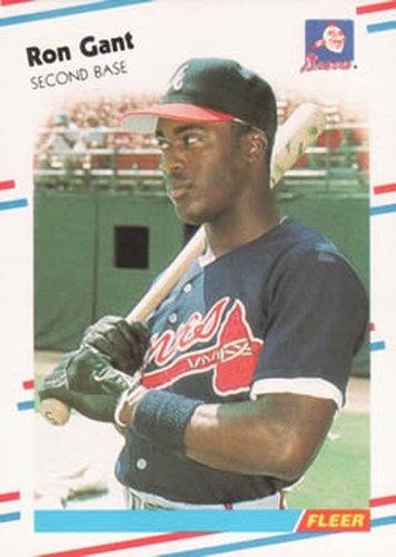#538 Ron Gant - Atlanta Braves - 1988 Fleer Baseball