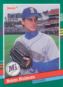 #539 Brian Holman - Seattle Mariners - 1991 Donruss Baseball