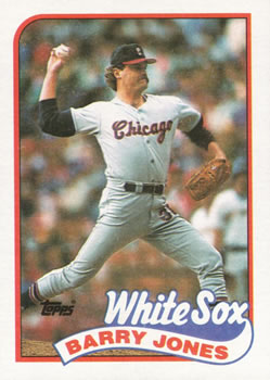 #539 Barry Jones - Chicago White Sox - 1989 Topps Baseball