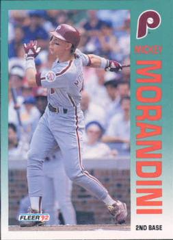 #539 Mickey Morandini - Philadelphia Phillies - 1992 Fleer Baseball