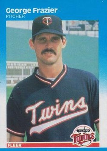 #539 George Frazier - Minnesota Twins - 1987 Fleer Baseball