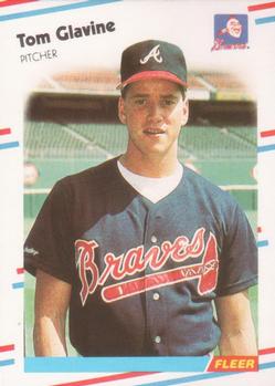 #539 Tom Glavine - Atlanta Braves - 1988 Fleer Baseball