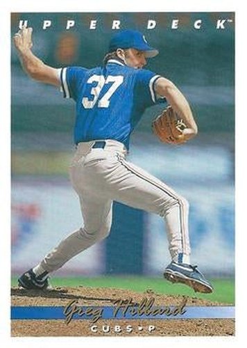 #539 Greg Hibbard - Chicago Cubs - 1993 Upper Deck Baseball