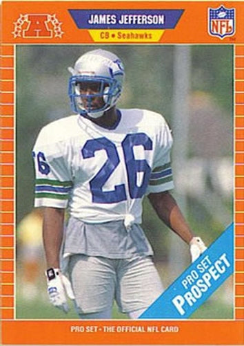 #539 James Jefferson - Seattle Seahawks - 1989 Pro Set Football