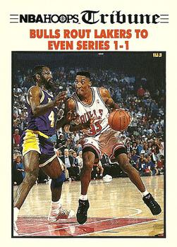 #539 Bulls Rout Lakers To Even Series 1-1 - Chicago Bulls / Los Angeles Lakers - 1991-92 Hoops Basketball