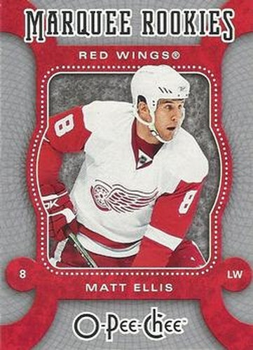 #539 Matt Ellis - Detroit Red Wings - 2007-08 O-Pee-Chee Hockey