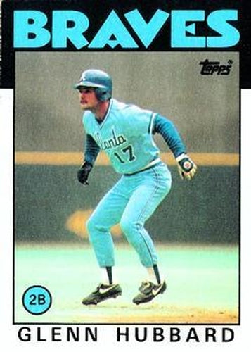 #539 Glenn Hubbard - Atlanta Braves - 1986 Topps Baseball