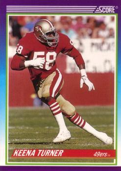 #539 Keena Turner - San Francisco 49ers - 1990 Score Football