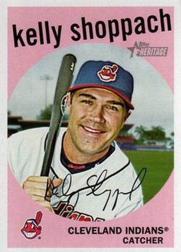#539 Kelly Shoppach - Cleveland Indians - 2008 Topps Heritage Baseball