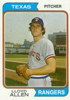 #539 Lloyd Allen - Texas Rangers - 1974 Topps Baseball