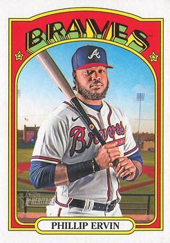 #539 Phillip Ervin - Atlanta Braves - 2021 Topps Heritage Baseball