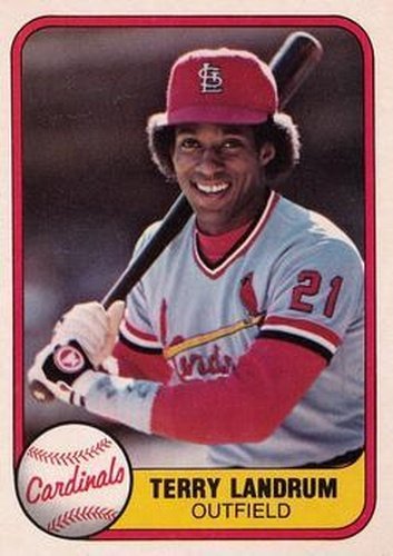 #539 Terry Landrum - St. Louis Cardinals - 1981 Fleer Baseball