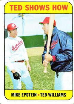 #539 Ted Shows How Mike Epstein / Ted Williams - Washington Senators - 1969 Topps Baseball