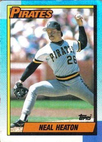 #539 Neal Heaton - Pittsburgh Pirates - 1990 Topps Baseball