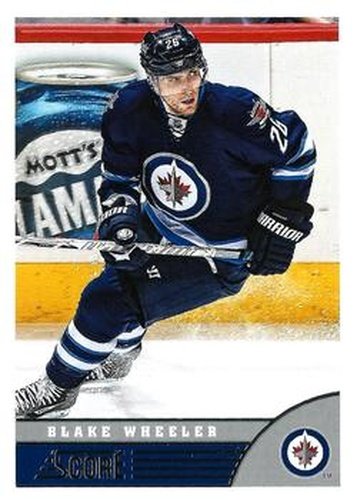 #539 Blake Wheeler - Winnipeg Jets - 2013-14 Score Hockey