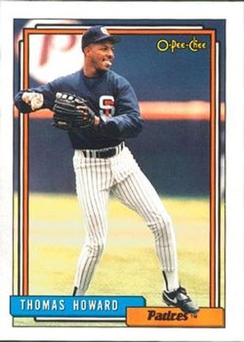 #539 Thomas Howard - San Diego Padres - 1992 O-Pee-Chee Baseball