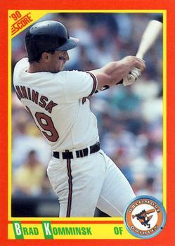 #53T Brad Komminsk - Baltimore Orioles - 1990 Score Rookie & Traded Baseball
