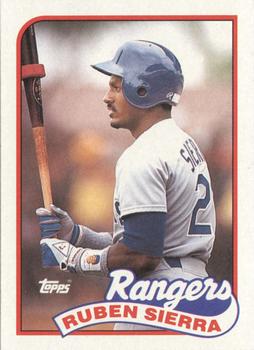#53 Ruben Sierra - Texas Rangers - 1989 Topps Baseball