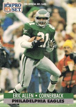 #253 Eric Allen - Philadelphia Eagles - 1991 Pro Set Football
