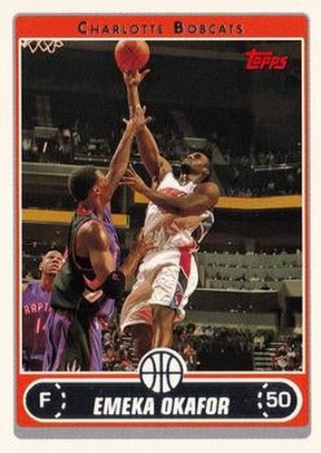 #53 Emeka Okafor - Charlotte Bobcats - 2006-07 Topps Basketball