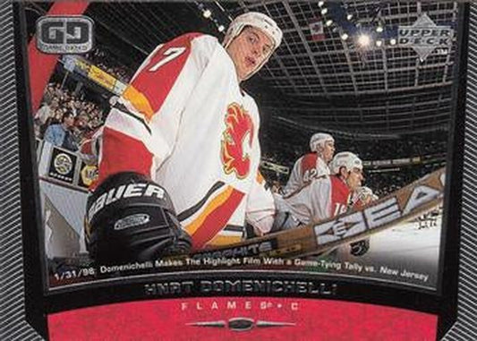 #53 Hnat Domenichelli - Calgary Flames - 1998-99 Upper Deck Hockey