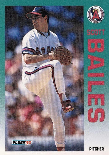 #53 Scott Bailes - California Angels - 1992 Fleer Baseball