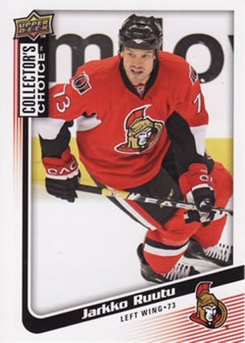#53 Jarkko Ruutu - Ottawa Senators - 2009-10 Collector's Choice Hockey