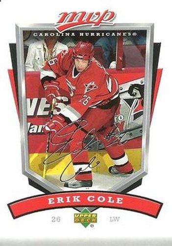 #53 Erik Cole - Carolina Hurricanes - 2006-07 Upper Deck MVP Hockey