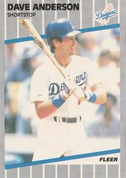 #53 Dave Anderson - Los Angeles Dodgers - 1989 Fleer Baseball