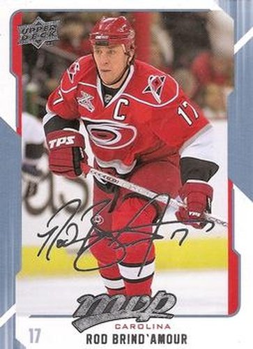 #53 Rod Brind'Amour - Carolina Hurricanes - 2008-09 Upper Deck MVP Hockey