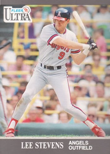 #53 Lee Stevens - California Angels - 1991 Ultra Baseball
