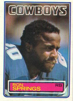 #53 Ron Springs - Dallas Cowboys - 1983 Topps Football