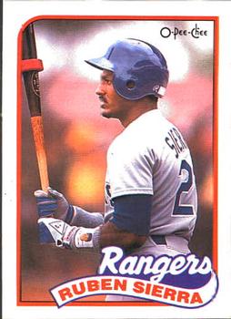 #53 Ruben Sierra - Texas Rangers - 1989 O-Pee-Chee Baseball