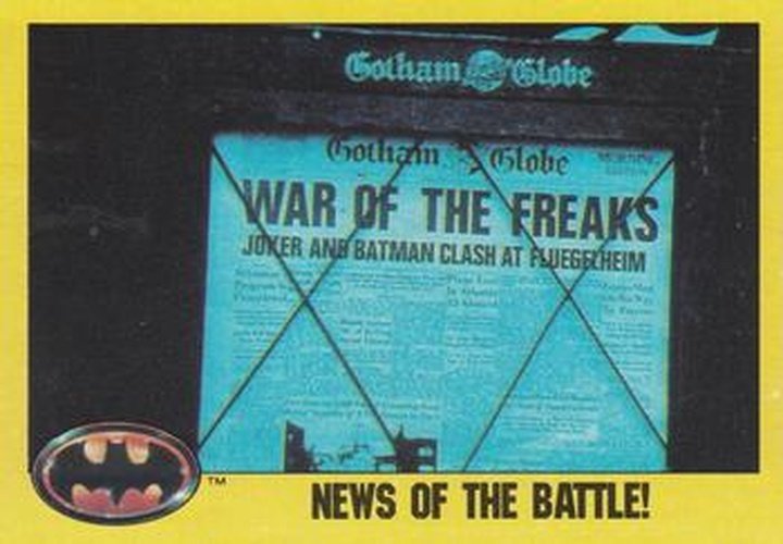 #153 News of the Battle! - 1989 Topps Batman