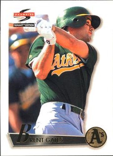 #53 Brent Gates - Oakland Athletics - 1995 Summit Baseball