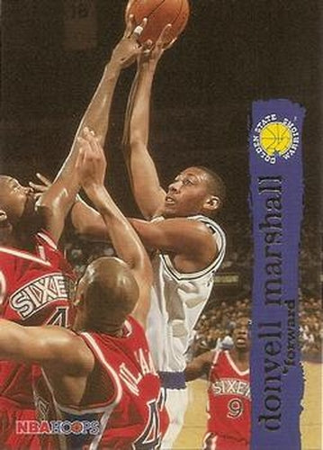 #53 Donyell Marshall - Golden State Warriors - 1995-96 Hoops Basketball