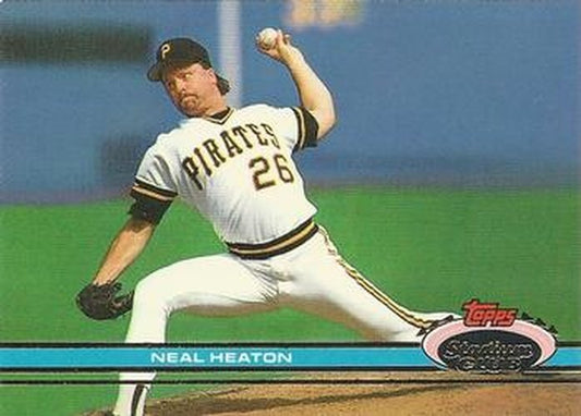 #53 Neal Heaton - Pittsburgh Pirates - 1991 Stadium Club Baseball