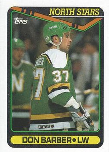 #53 Don Barber - Minnesota North Stars - 1990-91 Topps Hockey