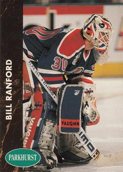 #53 Bill Ranford - Edmonton Oilers - 1991-92 Parkhurst Hockey