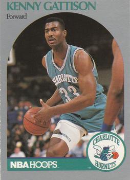 #53 Kenny Gattison - Charlotte Hornets - 1990-91 Hoops Basketball