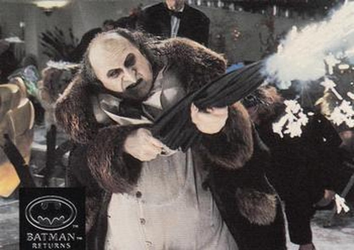 #53 Just as Batman has his Batmobile, The Penguin - 1992 Stadium Club Batman Returns