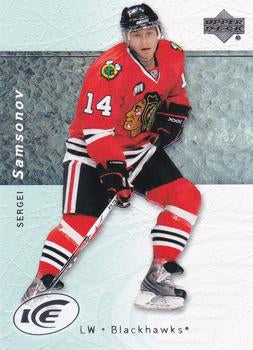 #53 Sergei Samsonov - Chicago Blackhawks - 2007-08 Upper Deck Ice Hockey